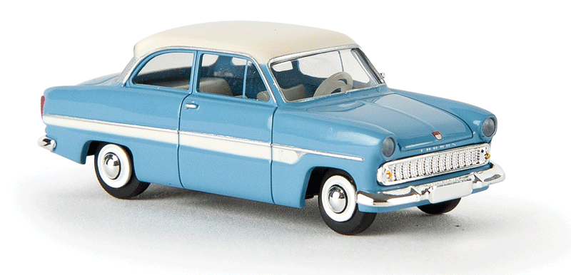 1952 Ford 12m Sedan - Assembled -- Pastel Blue, White