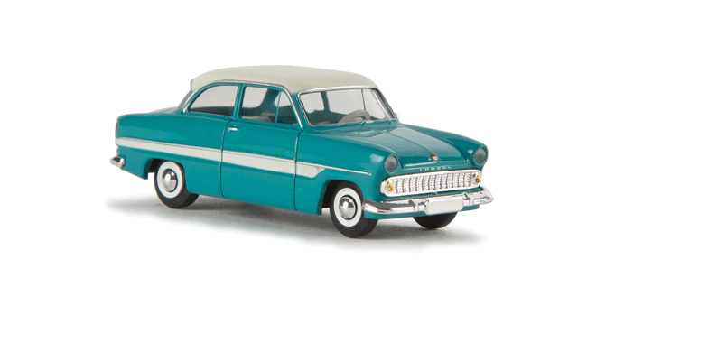 1952 Ford 12m Sedan - Assembled -- Turquoise, White
