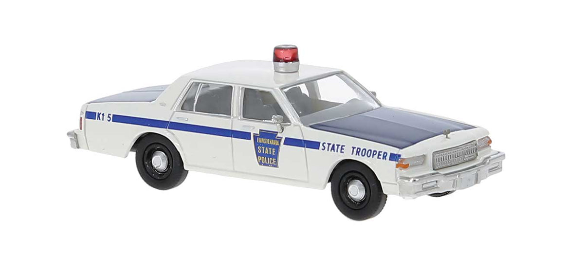 1987 Chevrolet Caprice Sedan - Assembled -- Pennsylvania State Trooper (white, balck, blue)