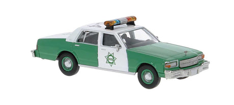 1987 Chevrolet Caprice Sedan - Assembled -- San Diego Sheriff (green, white)