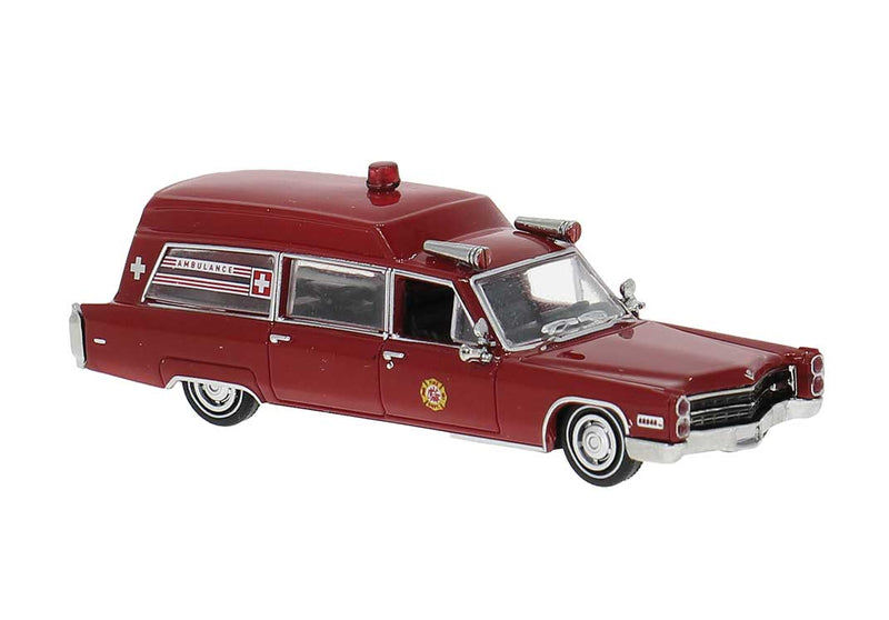 1966 Cadillac Meteor Ambulance - Assembled -- Red