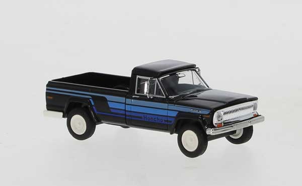 1967 Jeep Gladiator B Pickup Truck - Assembled -- Honcho Edition (black, blue)