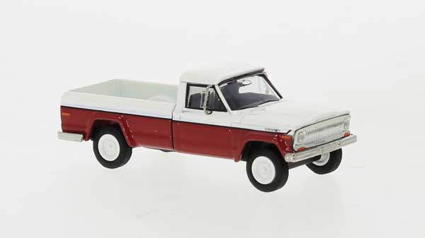 1968 Jeep Gladiator Pickup Truck - Assembled -- White, Red