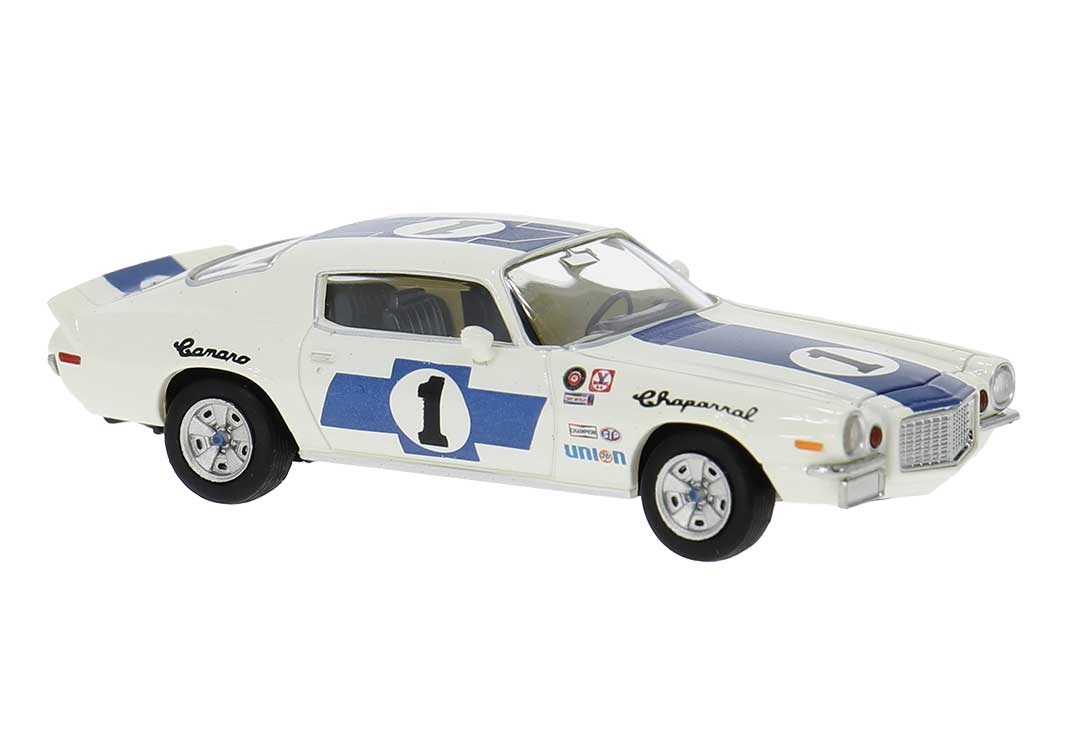 1972 Chevrolet Camaro Z 28 - Assembled -- Chapparal #1 (white, blue)