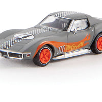 1969 Chevrolet Corvette C3 - Assembled -- Hot Corvette (gray w/Flames)