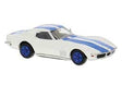 1967-1973 Chevrolet Corvette C3 - Assembled -- White, Blue