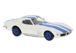 1967-1973 Chevrolet Corvette C3 - Assembled -- White, Blue
