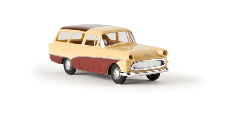 1957-1960 Opel Rekord PI CarAVan Station Wagon - Assembled -- Beige, Red