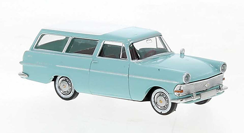 1957-1960 Opel Rekord P2 CarAVan Station Wagon - Assembled -- Turquoise, White