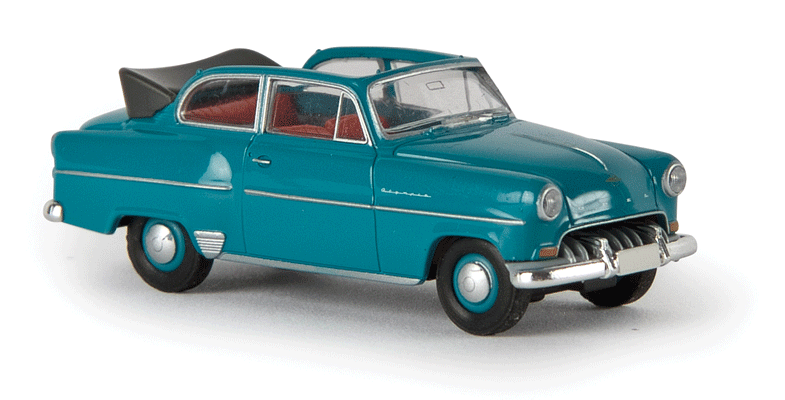 1953-1954 Opel Olympia Convertible - Assembled -- Water Blue-1