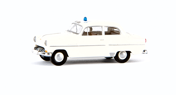 1953-1954 Opel Olympia Sedan - Assembled -- Police (white, German Lettering)