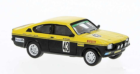 Opel Kadett C GT/E Coupe - Assembled -- Walter Rohrl aus der DRM #43 (yellow. Black, Germal Lettering)