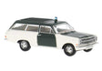 1963 Opel Rekord A Caravan Station Wagon - Assembled -- Police (black, white, German Lettering)