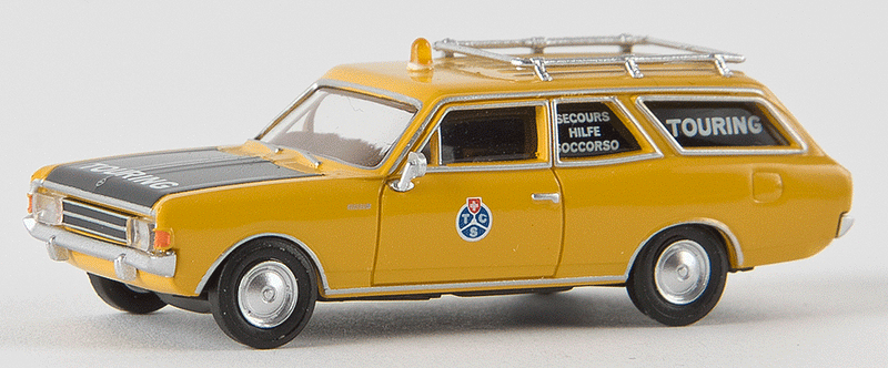 1966-1971 Opel Rekord C CarAVan Station Wagon - Assembled -- TCS (Roof Rack; yellow, black; German Lettering)