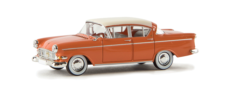 1960-1963 Opel Kapitan P 2.5 Sedan - Assembled -- Salmon, White