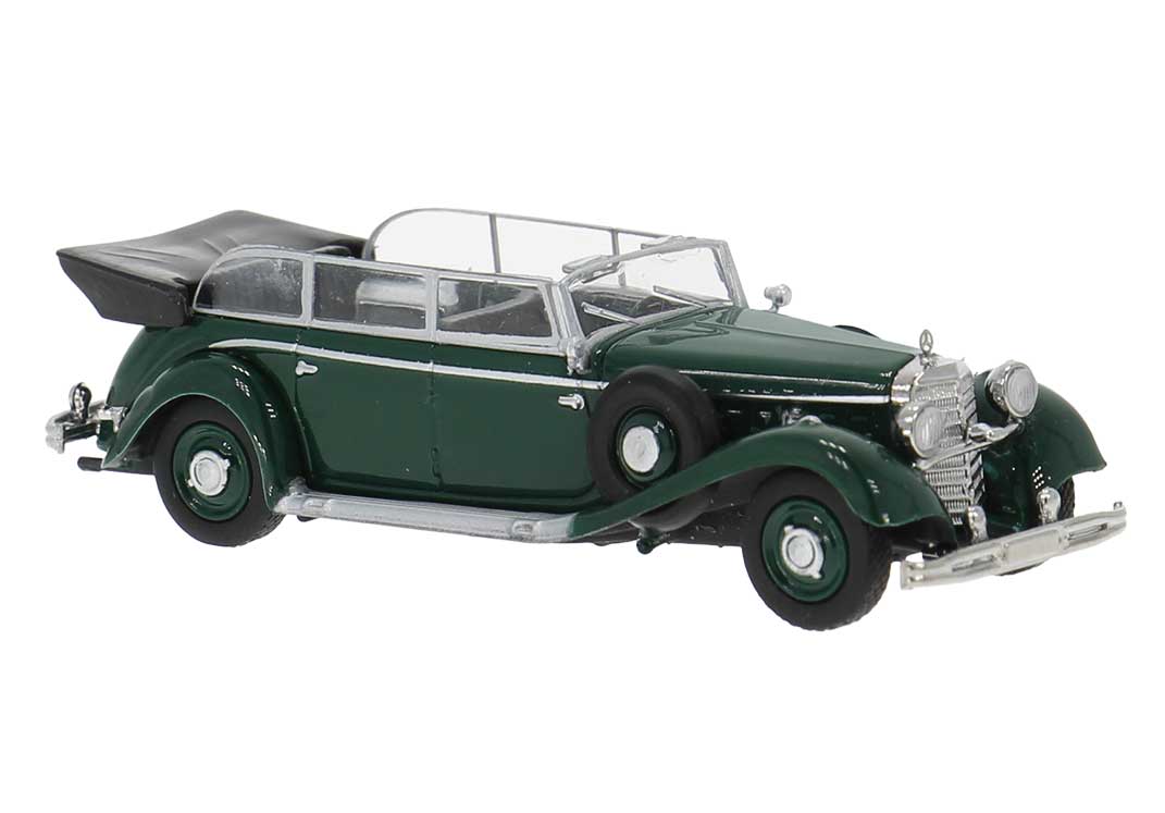 1938 Mercedes-Benz 770K Limousine - Assembled -- Top Down (dark green)