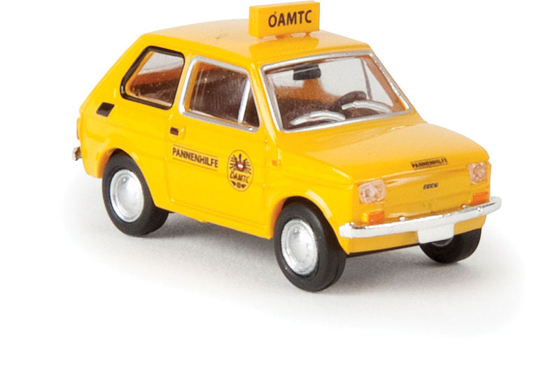 1972-1980 Fiat 126 Station Wagon - Assembled - Drummer -- OAMTC Training (yellow, red, black, German Lettering)