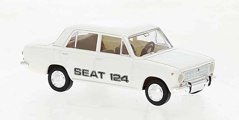 1968 Seat 124 Sedan - Assembled -- White, Black