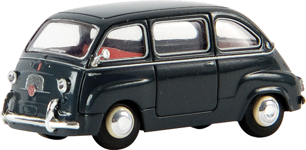 1956 Fiat Multipla Mini Van - Assembled -- Mouse Gray