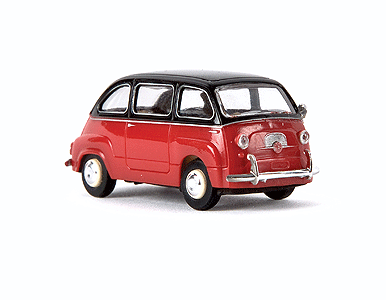 1956 Fiat Multipla Mini Van - Assembled -- Red, Black
