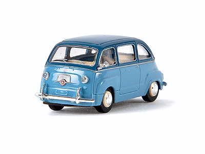 1956 Fiat Multipla Mini Van - Assembled -- Two-Tone Blue