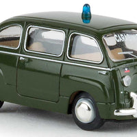 1956 Fiat Multipla Mini Van - Assembled -- Italian Police (green, Italian Lettering)