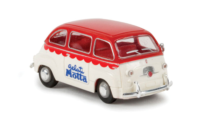 1956 Fiat Multipla Mini Van - Assembled -- Gelati Motta (red, white, blue, Italian Lettering)