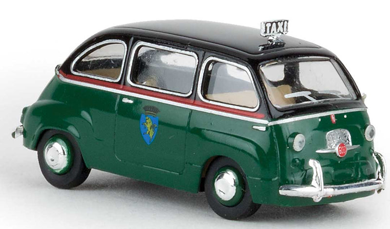 1956 Fiat Multipla Mini Van - Assembled -- Turin, Italy, Taxi (green, black, red, Italian Lettering)