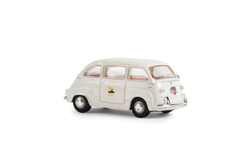1956 Fiat Multipla Mini Van - Assembled -- Olympiade Rom 1960 (white, Italian Lettering)