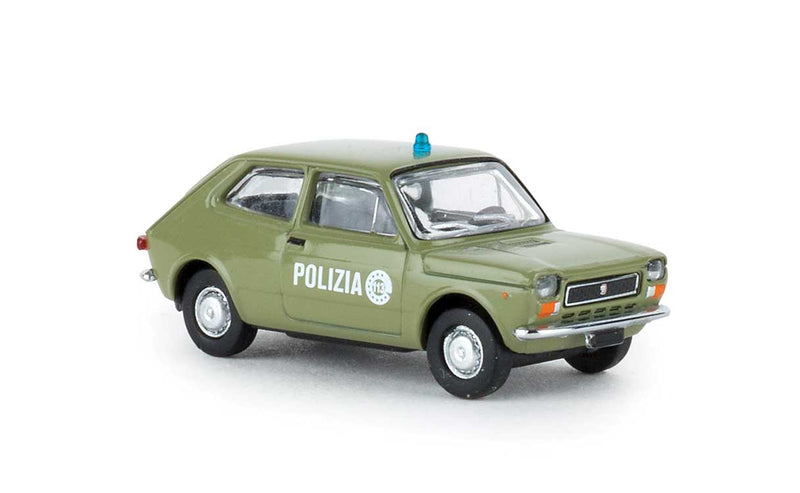 1971-1983 Fiat 127 - Assembled -- Police (green, Italian Lettering)