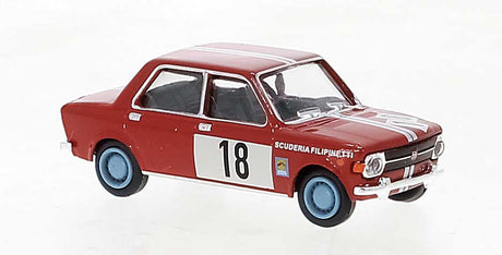 1969 Fiat 128 - Assembled -- Scuderia Filipinetti #18 (red, white, Italian Lettering)