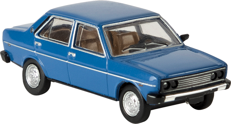1974-1978 Fiat 131 Mirafiori Sedan - Assembled - Drummer -- Blue