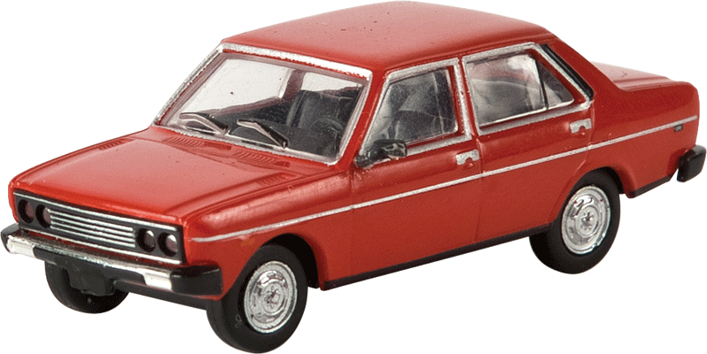 1974-1978 Fiat 131 Mirafiori Sedan - Assembled - Drummer -- Red