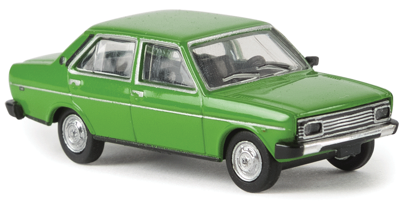 1974-1978 Fiat 131 Mirafiori Sedan - Assembled - Drummer -- Yellow-Green-1