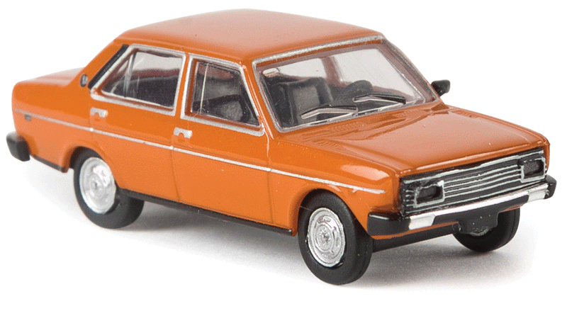 1974-1978 Fiat 131 Mirafiori Sedan - Assembled - Drummer -- Orange
