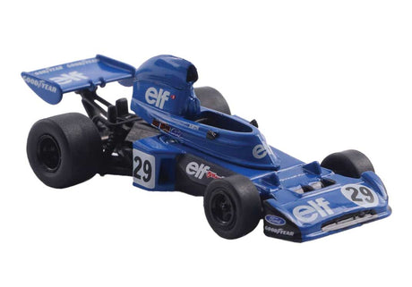 1970s Tyrrell 005 Race Car - Assembled -- #29 Chris Amon im GP Kanada '73 (blue, white, German Lettering)
