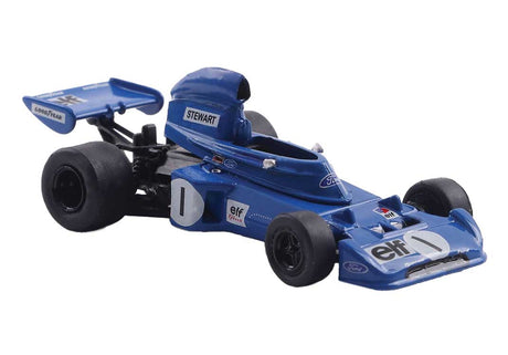 1970s Tyrrell 005 Race Car - Assembled -- #1 Jackie Stewart im GP Osterreich '72 (blue, white, German Lettering)