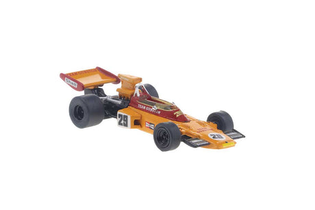 1970s Lotus 72D - Assembled -- Gunston von Ian Scheckter, GP Sudafrika '74 (orange, red, German Lettering)