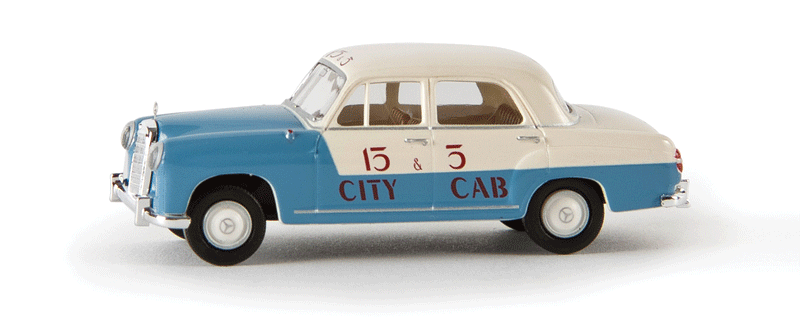 1953 Mercedes-Benz 180 Ponton Sedan - Assembled -- Phillipines Taxi (blue, white)
