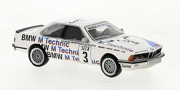 1977 BMW 635i 2-Door - Assembled -- BMW M Technik #3 (white, black, German Lettering)