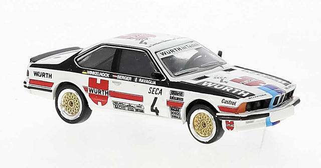1977 BMW 635i 2-Door - Assembled -- Wurth Racing #4 (white, black, red; German Lettering)