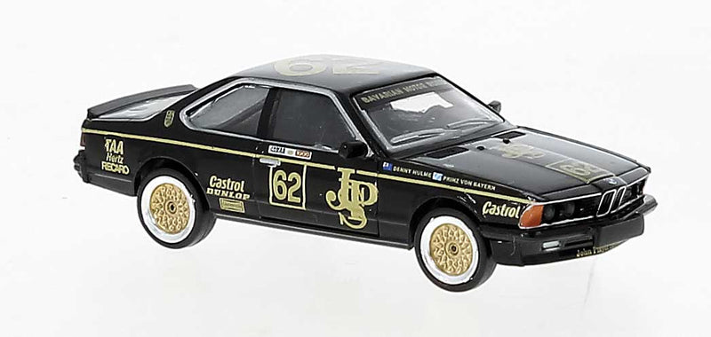 1977 BMW 635i 2-Door - Assembled -- JPS #62 (black, gold, German Lettering)