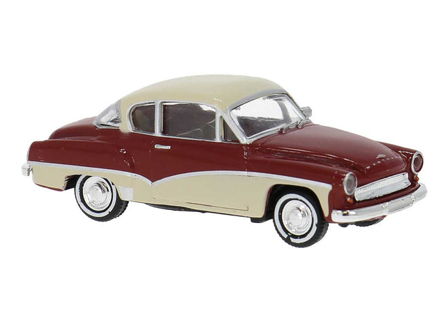 1957-1966 Wartburg 311 2-Door Coupe - Assembled -- Maroon, Ivory