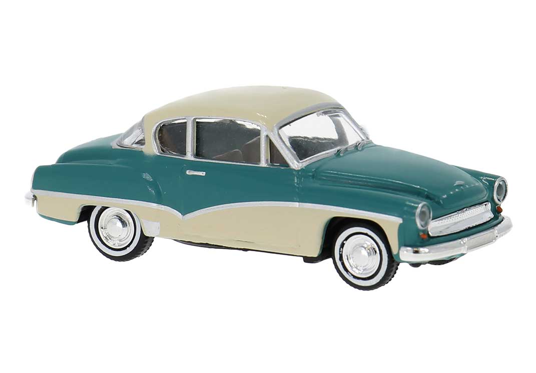 1957-1966 Wartburg 311 2-Door Coupe - Assembled -- Maroon, Turquoise