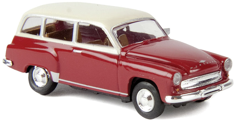1956-65 Wartburg 311 Station Wagon - Assembled -- Red, Ivory