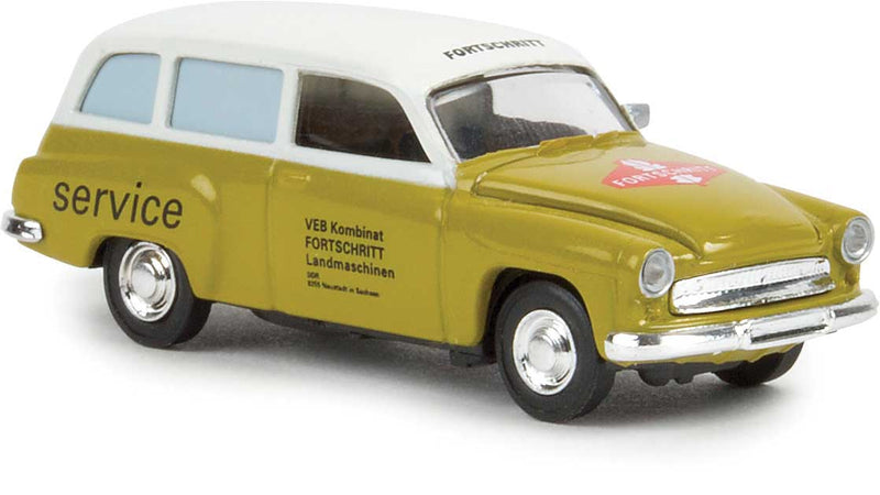 1956-1965 Wartburg 311 Station Wagon - Assembled -- Fortschritt (green, white, German Lettering)