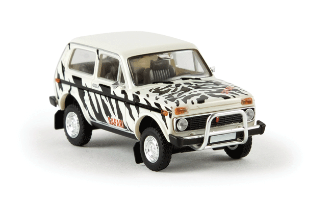 1976 Lada Niva Station Wagon - Assembled -- Safari (Zebra Stripes)