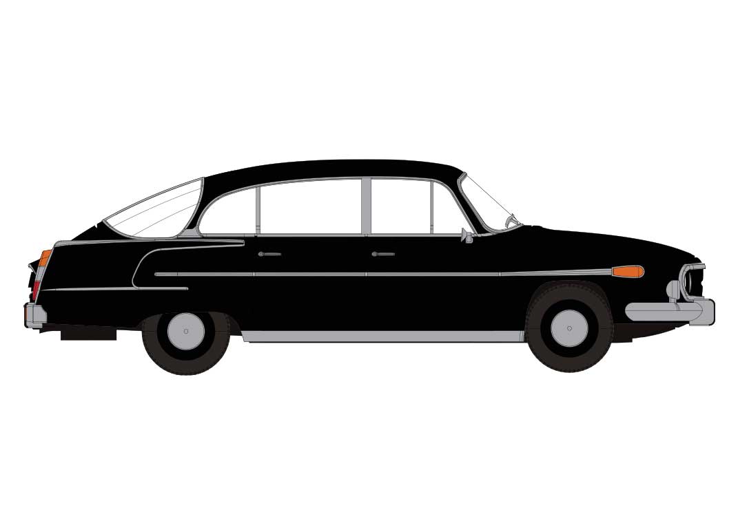 Tatra 603-2 Sedan - Assembled -- Black