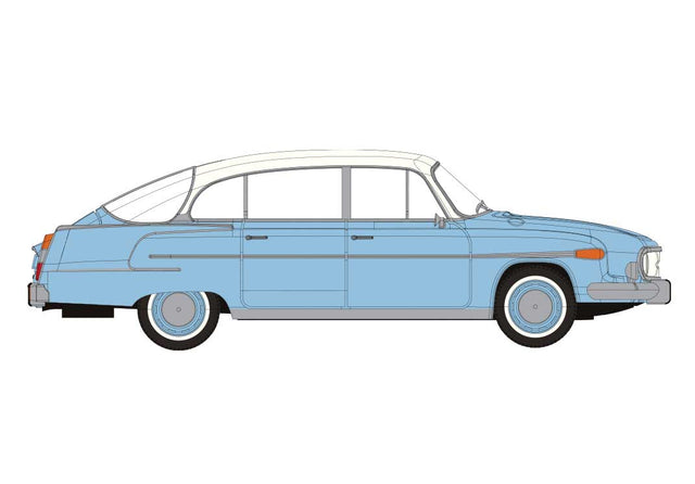 Tatra 603-2 Sedan - Assembled -- Light Blue, White