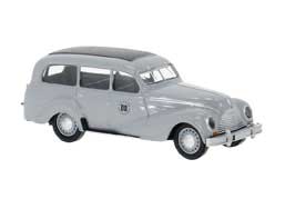 1949-1955 EMW 430 Station Wagon - Assembled -- German Federal Railroad DB (gray, black, German Lettering)